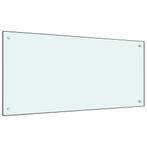 vidaXL Spatscherm keuken 100x50 cm gehard glas wit, Huis en Inrichting, Verzenden, Nieuw