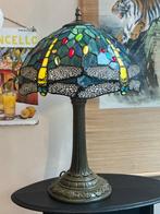 Buffet tafellamp - Glas-in-lood, Antiek en Kunst