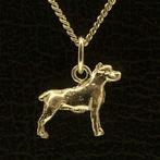 Gouden Cane Corso oren gecoupeerd ketting hanger - klein, Verzenden, Nieuw