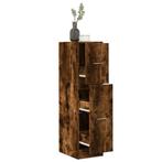 vidaXL Apothekerskast 30x41x118 cm bewerkt hout gerookt, Verzenden, Nieuw