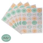 Fako Bijoux® - Thank You Stickers Op Vel - 32x25mm - Thank, Verzenden, Nieuw