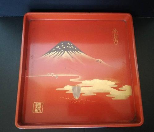 Dienblad - Hout - Obon antiek Showa retro, Antiek en Kunst, Antiek | Overige Antiek