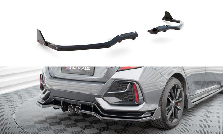 Diffuser met Canards Honda Civic Sport 2020 - 2023 Maxton, Auto-onderdelen, Carrosserie en Plaatwerk, Ophalen of Verzenden