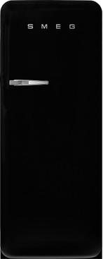 Smeg FAB28RDBLM6 retro jaren 50 koelkast - mat zwart - recht, Witgoed en Apparatuur, 150 tot 200 liter, Verzenden, 60 cm of meer