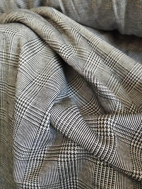 Tartan in zuivere wol van gemiddelde dikte 600x140 - Textiel, Antiek en Kunst, Antiek | Kleden en Textiel
