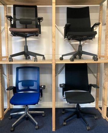 Diverse refurbished bureaustoelen van o.a. Ahrend & Gispen