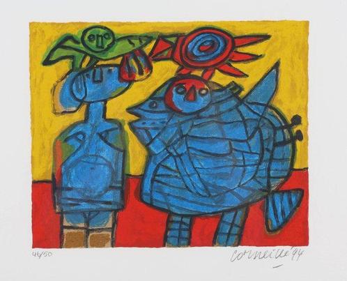 Corneille (1922-2010) - The birds attentive guardian, Antiek en Kunst, Antiek | Overige Antiek