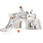 7-in-1 Indoor Kinderglijbaan met Klimrek en Speelelementen, Verzenden, Nieuw