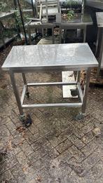 RVS werktafel 100x60x90 bxdxh op wielen, Zakelijke goederen, Horeca | Keukenapparatuur, Ophalen of Verzenden, Gebruikt