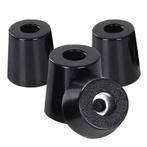 Vloerbeschermers 15x12x8mm - Anti-slip doppen - Rond - Zwart, Huis en Inrichting, Stoelen, Verzenden, Nieuw