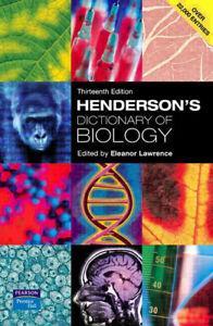 Hendersons dictionary of biology by Eleanor Lawrence, Boeken, Taal | Engels, Gelezen, Verzenden