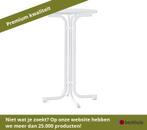 Sieger Party-klaptafels Staalbuis/Mecalit - Wit, Ophalen of Verzenden, Nieuw, Metaal