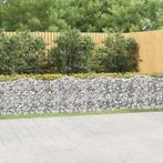 vidaXL Schanskorf gewelfd verhoogd 800x100x100 cm, Tuin en Terras, 100 cm of meer, Verzenden, Nieuw, Metaal