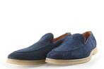 Santoni Instappers in maat 42 Blauw | 10% extra korting, Kleding | Heren, Schoenen, Overige typen, Zo goed als nieuw, Santoni