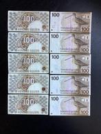 Nederland. - 10 x 100 Gulden - 1977/1992  (Zonder, Postzegels en Munten, Munten | Nederland