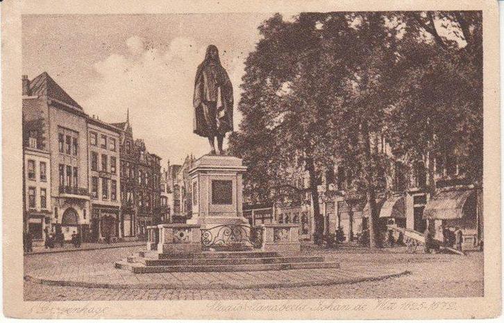 S GRAVENHAGE - Plaats Standbeeld Johan de Witt 1625-1672, Verzamelen, Ansichtkaarten | Nederland, Verzenden