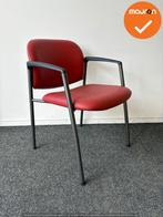 Vergaderstoel - Ahrend 320 - nieuw rood kunstleer - antracie, Vergader- of Presentatieruimte, Ophalen of Verzenden, Gebruikt, Stoel