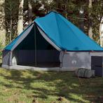 vidaXL Tipitent 6-persoons waterdicht blauw, Caravans en Kamperen, Tenten, Verzenden, Nieuw, Tot en met 2