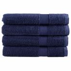 vidaXL Handdoeken SOLUND 4 st 600 g/m² 100x200 cm, Verzenden, Nieuw, Blauw