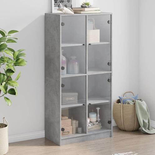 vidaXL buffetkast met deuren 68x37x142 cm bewerkt hout, Huis en Inrichting, Kasten | Buffetkasten, 50 tot 75 cm, Nieuw, Overige houtsoorten