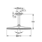 Regendoucheset Grohe Rainshower Mono Cube 31 cm met, Ophalen of Verzenden, Nieuw