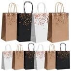 Fako Bijoux® - 12 Papieren Uitdeeltasjes Rose Gold Print Mix, Verzenden, Nieuw