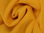 Chiffon stof - Okergeel - Per 15 of 50 meter, 120 cm of meer, Geel, Ophalen of Verzenden, Polyester