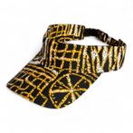Zonneklep / Pet met Afrikaanse print - Zwart Geel Ndop Kamer, Kleding | Heren, Hoeden en Petten, Ophalen of Verzenden, Nieuw