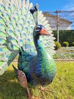 Beeldje - Peacock - IJzer, Metaal, Antiek en Kunst