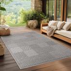 Buitenkleed | Ibiza | Patchwork | Grijs | 120x170 cm, Verzenden, Nieuw