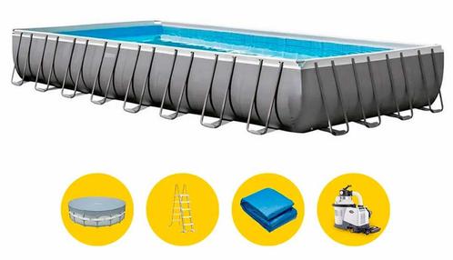 Intex Ultra XTR Frame zwembad - 975 x 488 x 132 cm - met, Tuin en Terras, Zwembaden, Nieuw, Verzenden
