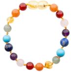 Barnsteen kind armband - Honey-Mixed (16 cm), Nieuw