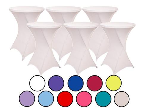 6-pack Statafelrokken - Stretch - 80-85x110 cm - Licht, Huis en Inrichting, Tafels | Eettafels, Nieuw, Verzenden