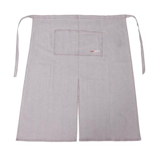 GGM Gastro | (2 stuks) Bistro schort - Lang - Denim Look |, Huis en Inrichting, Keuken | Textiel, Grijs, Nieuw, Schort, Verzenden
