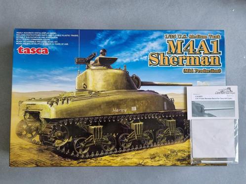 Tasca 35-010 M4A1 Sherman 1:35 + Metal barrel, Hobby en Vrije tijd, Modelbouw | Auto's en Voertuigen, Verzenden