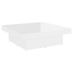 Salontafel Wit 90x90 | Retourdeal | 40% Korting!, 50 tot 100 cm, Vierkant, Nieuw, Minder dan 50 cm