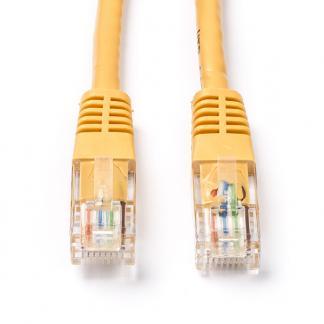 Netwerkkabel | Cat5e U/UTP | 25 meter (Geel), Computers en Software, Pc- en Netwerkkabels, Nieuw, Verzenden