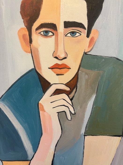 Enzo (XX) - Fragment assis, Antiek en Kunst, Kunst | Schilderijen | Modern