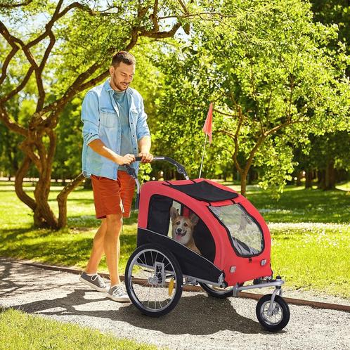 Hondenfietskar –  - Jogger model – Rood, Dieren en Toebehoren, Honden-accessoires, Nieuw, Ophalen of Verzenden