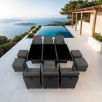 Wicker zitgroep New York 6+4+1 met aluminium frame en besche, Tuin en Terras, Tuinsets en Loungesets, Verzenden, Nieuw