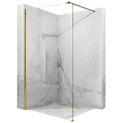 REA Gouden douchewand - 110x195 cm - 8 mm veiligheidsglas..., Doe-het-zelf en Verbouw, Sanitair, Nieuw, Ophalen of Verzenden