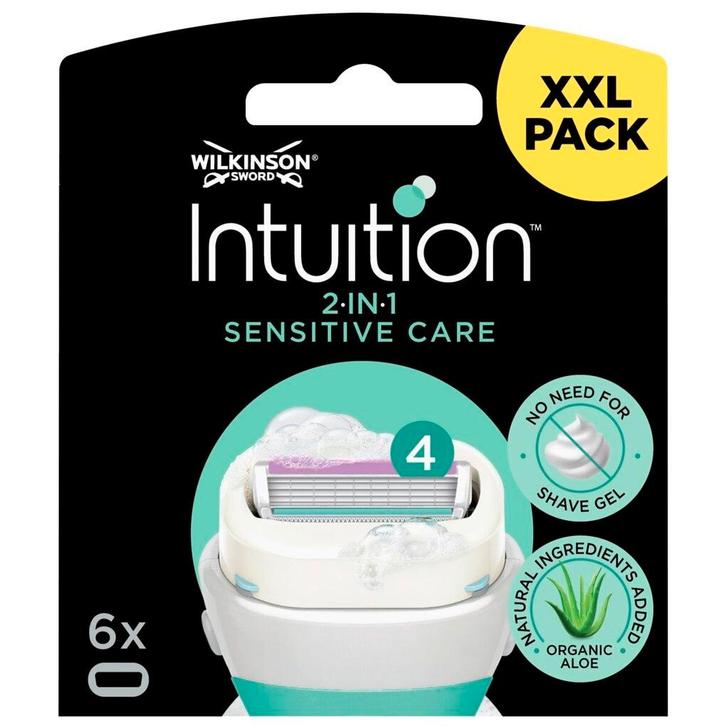 Wilkinson Sword Intuition 2-in-1 Sensitive Navulmesjes, Witgoed en Apparatuur, Persoonlijke-verzorgingsapparatuur, Nieuw, Verzenden