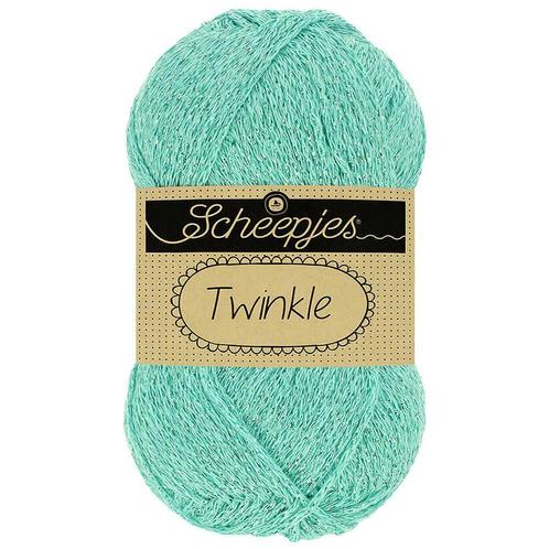 Scheepjes Twinkle - 921 aquablauw - Katoen Glittergaren me, Hobby en Vrije tijd, Breien en Haken, Ophalen of Verzenden