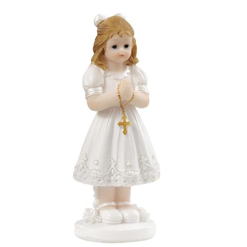 Taarttopper Communie Meisje met Kruis Polystone 8,5cm, Hobby en Vrije tijd, Taarten en Cupcakes maken, Nieuw, Verzenden