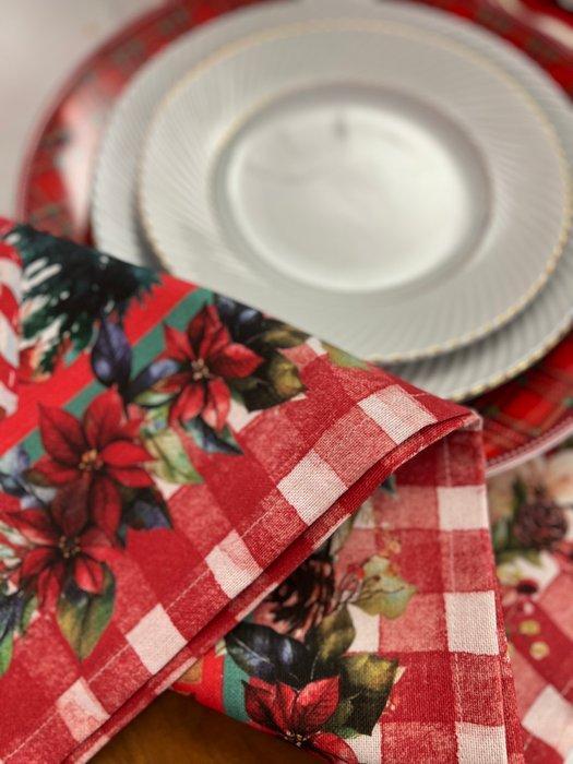 Prachtige kersttafelkleed met ruitpatroon. - Tafelkleed -, Diversen, Kerst