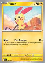 Plusle 060/182 reverse holo Paradox Rift, Ophalen of Verzenden, Nieuw, Losse kaart, Foil