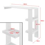 Bartafel Solvesborg wandmontage 120x45x106 cm wit