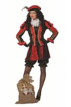 Pieten pak vrouw rood/zwart luxe, Kleding | Dames, Carnavalskleding en Feestkleding, Ophalen of Verzenden, Nieuw