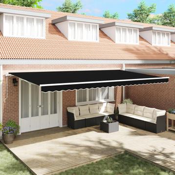 vidaXL Luifel automatisch uitschuifbaar 600x300 cm zwart beschikbaar voor biedingen