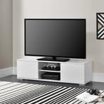 TV meubel Seattle tv kast MDF 34,5x120x40 cm wit hoogglans, Huis en Inrichting, Kasten | Televisiemeubels, Nieuw, Verzenden